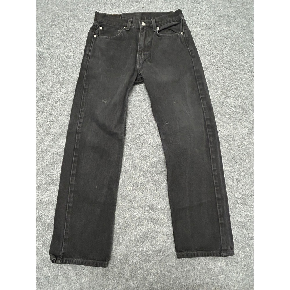 Levi's Jeans Mens Size 31x30 Black 501 Original Fit Straight Leg Cotton Denim